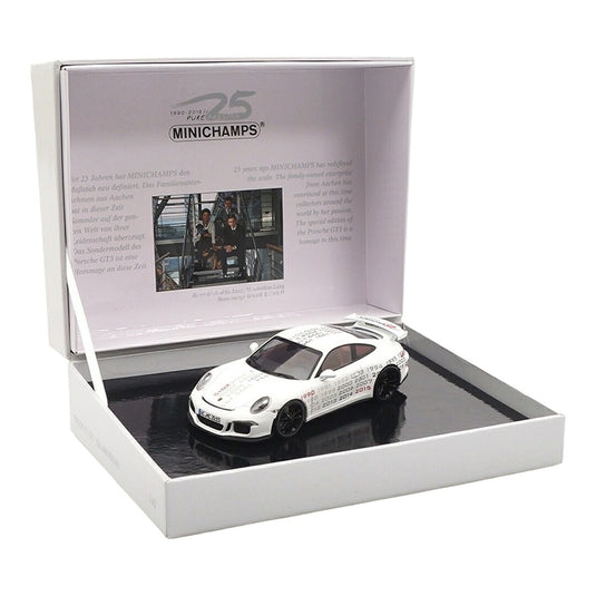 Porscheポルシェ 911 991 GT3 ホワイト 25周年記念モデル / MINICHAMPS 1/43 ミニカー