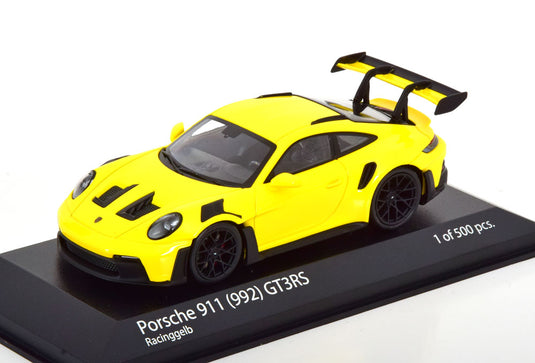 Porsche 911 (992) GT3 RS 2023 イエロー・ブラック 限定500個/ MINICHAMPS 1/43 ミニカー