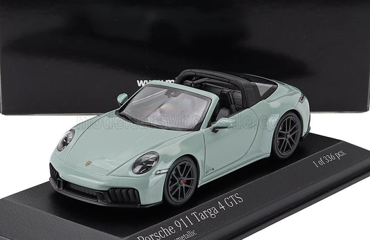 ポルシェ 911 992.2 タルガ 4 GTS カブリオレ オープン 2024 ライトグリーン / MINICHAMPS 1/43 ミニカー