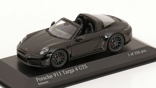 Porscheポルシェ 911 992 Targaタルガ 4 GTS 2025 ブラック 限定336台 / MINICHAMPS 1/43 ミニカー