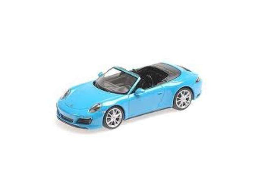 2017 ポルシェ 911 991.2 カレラ 4S カブリオレ ブルー/ MINICHAMPS  1/43 ミニカー