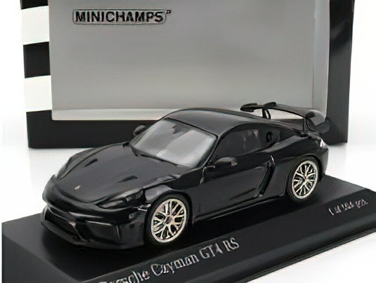 PORSCHEポルシェ  718 (982) CAYMAN GT4 RS COUPE 2021  NEODYME WHEELS  BLACK/ミニチャンプス 1/43ミニカー