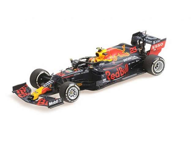 2020 Aston Martin Red Bull Racing Honda RB16 #23 Alexander Albon 70th Anniversary GP, blue/red/yellow/MINICHAMPS 1/43ミニカー
