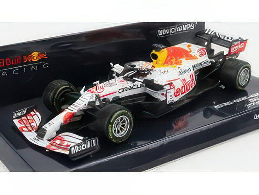RED BULL F1 RB16B HONDA RA620H TEAM ASTON MARTIN N 33 WORLD CHAMPION 2nd TURKISH GP 2021 MAX VERSTAPPEN WHITE RED/MINICHAMPS 1/43ミニカー