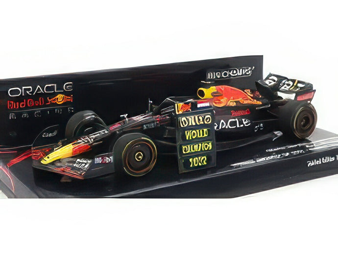 【予約】RED BULL F1  RB18 TEAM ORACLE RED BULL RACING N 1 WINNER JAPAN GP WITH PIT BOARD WORLD CHAMPION 2022 MAX VERSTAPPEN - MATT BLUE YELLOW RED /Minichamps 1/43 ミニカー