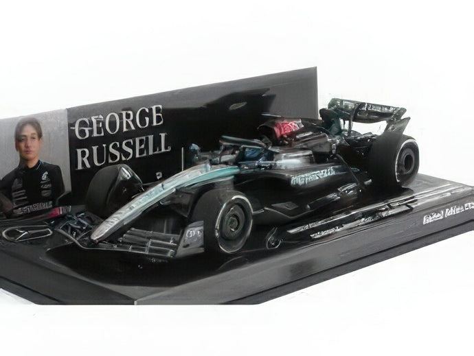 MERCEDES GP F1 W15 EQ パフォーマンス チーム AMG PETRONAS モータースポーツ N 63 ウィナー オーストリアGP 2024 ジョージ・ラッセル ブラック シルバー グリーン/ MINICHAMPS 1/43 ミニカー