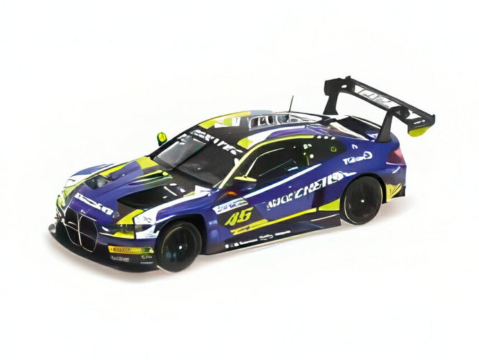 【予約】BMW M4 GT3 WRT No.46 2024 ルカステレ4時間 V.ロッシ ブルー イエロー ブラック/ MINICHAMPS 1/43 ミニカー
