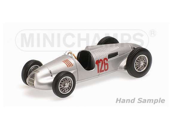 1939 Auto Union Typ C/D Bergrennwagen Hans Stuck Grosslockner, silver/MINICHAMPS 1/43ミニカー