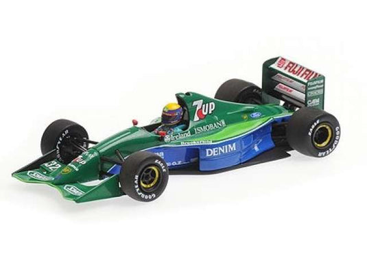 1991 Jordan Ford 191 Roberto Moreno Portuguese GP, blue/green/MINICHAMPS 1/43ミニカー