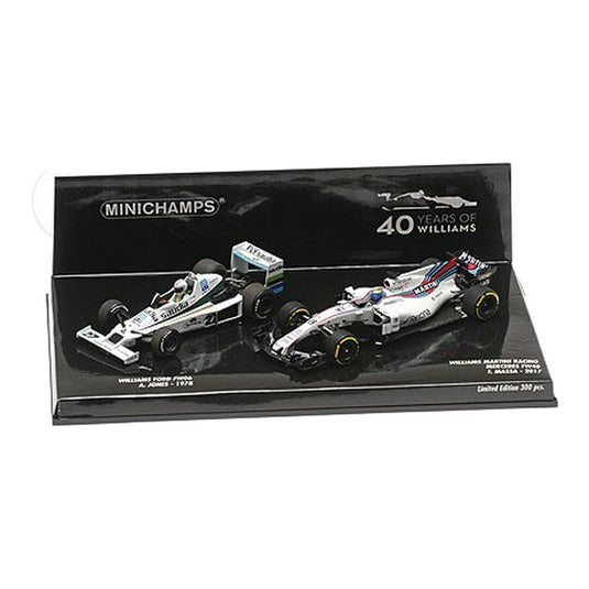 Williamsウィリアムズ Fordフォード FW06 Jones 1978 & FW40 Massa 2017 40周年記念 300台限定 / Minichamps 1/43