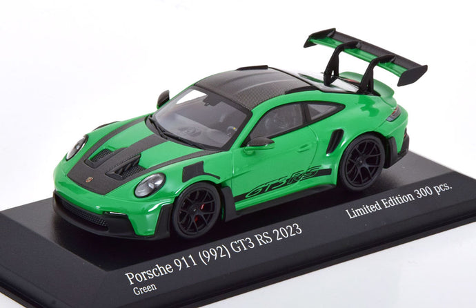 Porsche 911 (992) GT3 RS ヴァイザッハパッケージ グルーンカーボン 2023 限定300個/ MINICHAMPS 1/43 ミニカー
