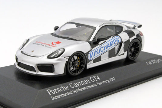 Porscheポルシェ Caymanケイマン GT4 2017 ニュルブルクリンク Spielwarenmesse 576台限定 / MINICHAMPS 1/43 ミニカー