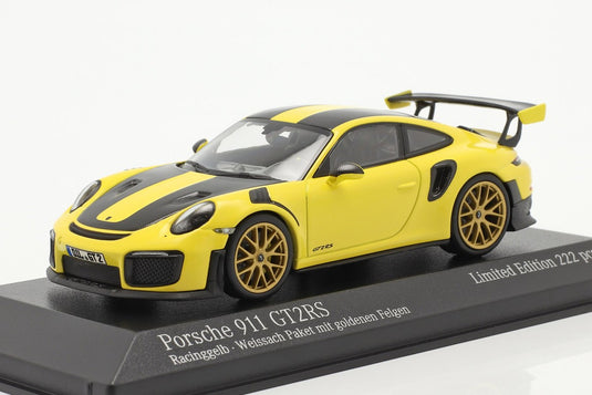 Porscheポルシェ 911 991 II GT2 RS ヴァイザッハパッケージ 2018 レーシングイエロー 222台限定 / MINICHAMPS 1/43 ミニカー