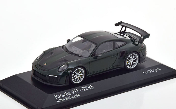 ポルシェ 911 (991/2) GT2 RS 2018 ダークグリーン/カーボン 333台限定/ MINICHAMPS 1/43 ミニカー