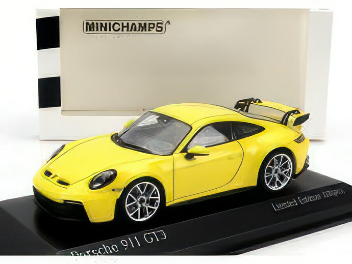 【予約】7月以降発売予定PORSCHEポルシェ  911 992 GT3 COUPE 2020  SILVER RIMS  YELLOW/ミニチャンプス 1/43ミニカー