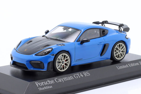 Porscheポルシェ 718 982 Caymanケイマン GT4 RS 2021 シャークブルー / MINICHAMPS 1/43 ミニカー
