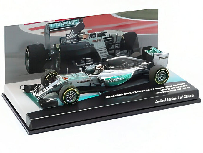 【予約】MERCEDES GP F1 W06 AMG N44 2015年 ワールドチャンピオン USA GP 優勝 L.ハミルトン シルバー/グリーン/ MINICHAMPS 1/43 250台限定ミニカー