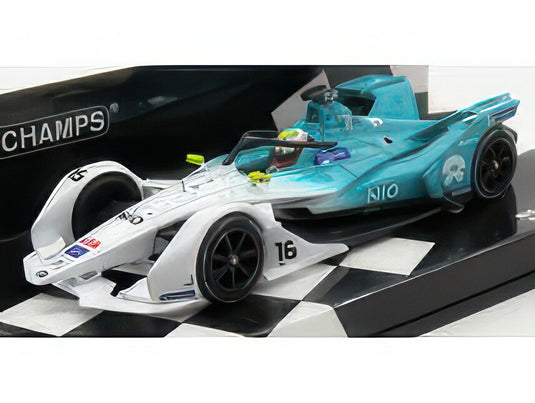 NIO FORMULAE TEAM NIO SPORT 004 N 16 SEASON 20182019 OLIVIER TURVEY LIGHT BLUE WHITE/MINICHAMPS 1/43ミニカー