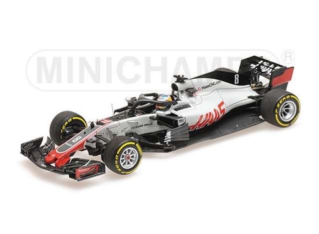 Haas F1 Team Ferrari VF-18 Romain Grosjean #08, red/grey/white/MINICHAMPS 1/43ミニカー