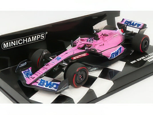 ALPINE F1 A522 TEAM ALPINE BWT N 14 BAHRAIN GP 2022 FERNANDO ALONSO PINK BLUE/MINICHAMPS 1/43ミニカー