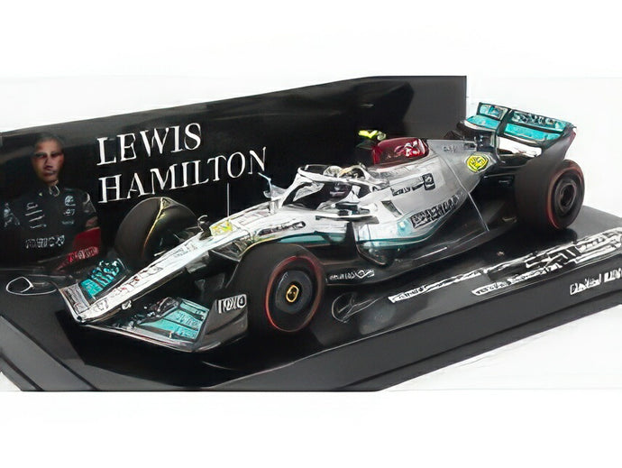 MERCEDES GP F1 W13E TEAM MERCEDESAMG PETRONAS F1 N 44 3rd BAHRAIN GP 2022 LEWIS HAMILTON SILVER GREEN/MINICHAMPS 1/43ミニカー