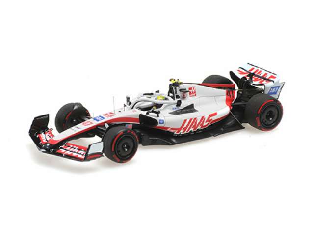 2022 Haas F1 Team VF-22 Bahrain GP Mick Schumacher, white/red/black/MINICHAMPS 1/43ミニカー