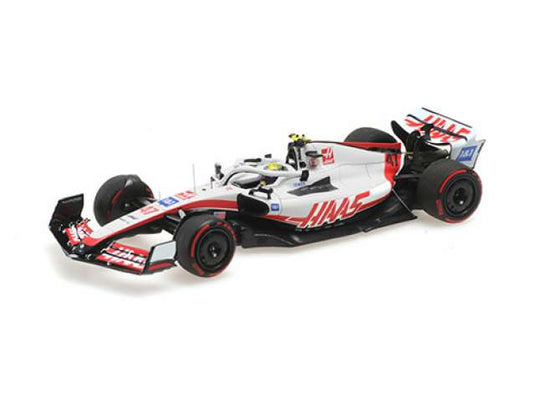 2022 Haas F1 Team VF-22 Bahrain GP Mick Schumacher, white/red/black/MINICHAMPS 1/43ミニカー