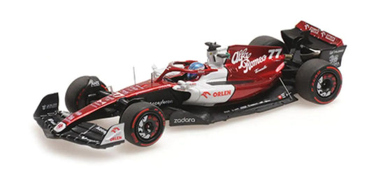 ALFA ROMEO - F1 C42 TEAM ORLEN RACING N 77 BAHRAIN GP 2022 VALTTERI BOTTAS - WHITE RED MET /Minichampsミニチャンプス 1/43 ミニカー