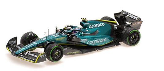 ASTON MARTIN - F1 AMR22 TEAM ARAMCO COGNIZART N 5 JAPAN GP 2022 SEBASTIAN VETTEL - GREEN BLACK /Minichampsミニチャンプス 1/43 ミニカー