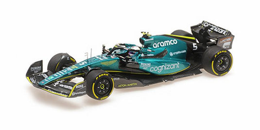 ASTON MARTIN F1 AMR22 TEAM ARAMCO COGNIZART N 5 ABU DHABI GP LAST RACE 2022 SEBASTIAN VETTEL - GREEN BLACK /Minichamps 1/43 ミニカー
