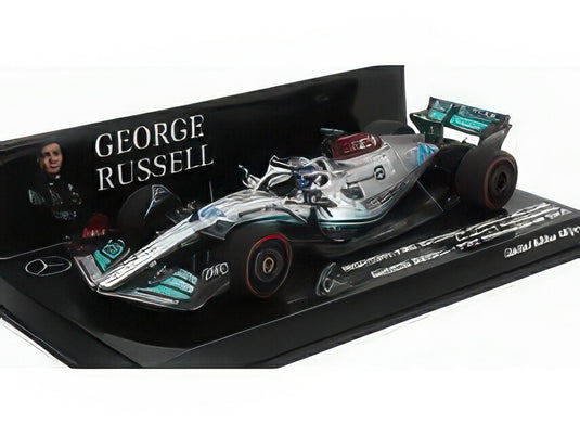 MERCEDES GP F1 W13E TEAM MERCEDESAMG PETRONAS F1 N 63 POLE POSITION HUNGARIAN GP 2022 GEORGE RUSSEL SILVER GREEN/MINICHAMPS 1/43ミニカー