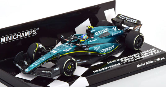 Aston Martin AMR23 バーレーンGP Alonso 2023 限定1296個/ MINICHAMPS 1/43 ミニカー