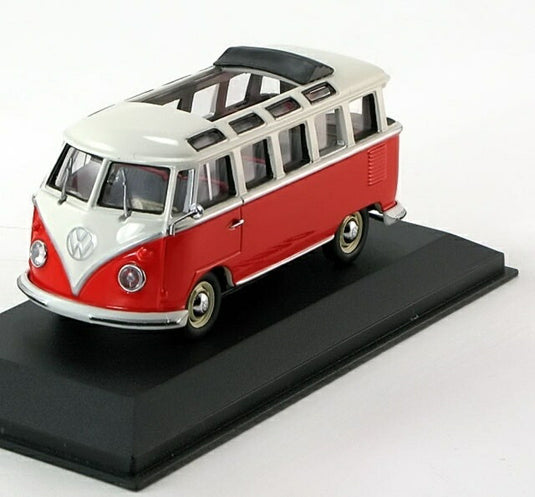 VW Bus T1 オレンジ ホワイト/ MINICHAMPS 1/43 ミニカー