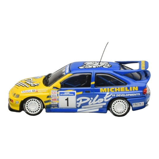Fordフォード Escort エスコート No.1 1994 英国ラリー選手権チャンピオン イエロー/ブルー / MINICHAMPS 1/43 ミニカー