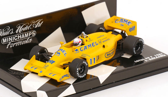 Lotusロータス 99T 1987 Nakajima中嶋悟 キャメルデカール付 / MINICHAMPS 1/43 ミニカー