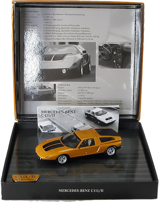 メルセデスC111/II 1970 オレンジメタリック / MINICHAMPS 1/43 ミニカー