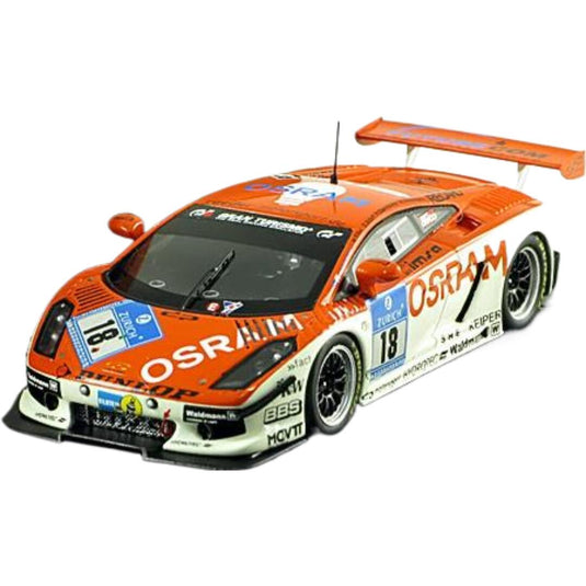 Lamborghiniランボルギーニ Gallardo 2007 No.18 24h Nuerburgring Tilke Adorf 1777台 / MINICHAMPS 1/43 ミニカー