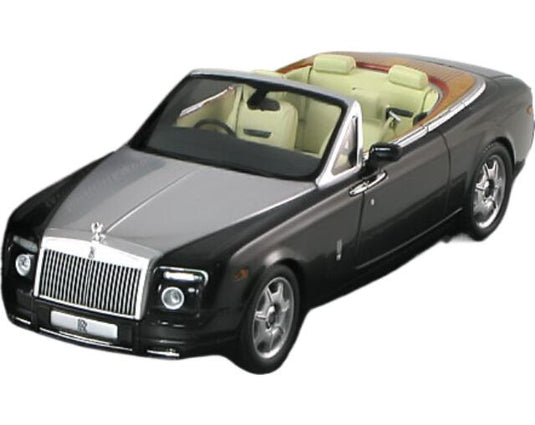 ロールスロイス ファントム ドロップヘッド クーペ 2008 ブラックメタリック シルバー / MINICHAMPS 1/43 ミニカー