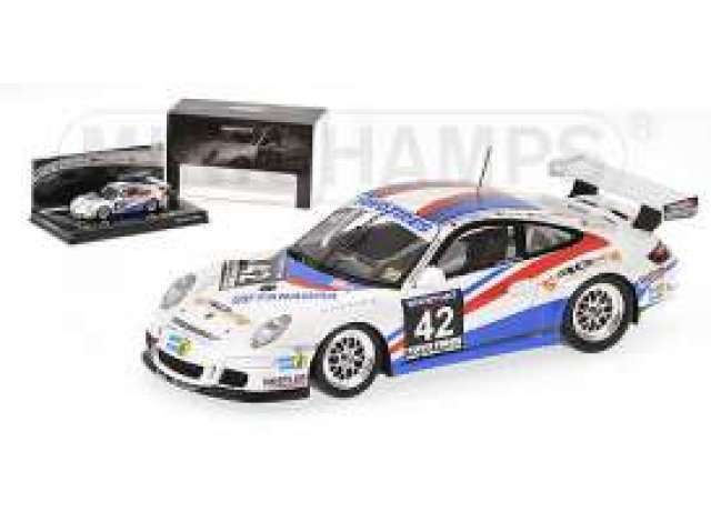 Porsche 911 GT3 Cup Land Motorsport, winners 24h Dubai 2009 Tilke/Abergel/Kentenich/Dzikevic/MINICHAMPS 1/43ミニカー