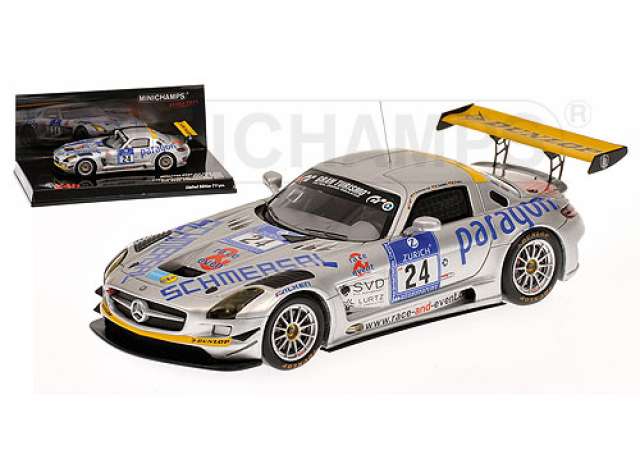 2011 Mercedes Benz SLS AMG GT3, Tiger/Schmersal/Geulen/Frers 24h Nurburgring/MINICHAMPS 1/43ミニカー