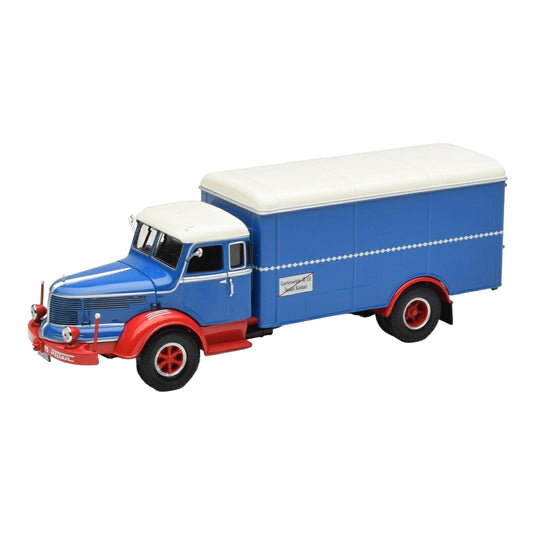 Krupp Titan ボックストラック ブルー レッド ホワイト / MINICHAMPS 1/43 ミニカー