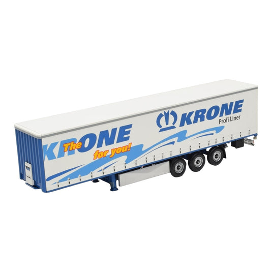 Kroneクローネ Profiliner プロフィライナー サイドカーテン トレーラー ホワイト / MINICHAMPS 1/43 ミニカー