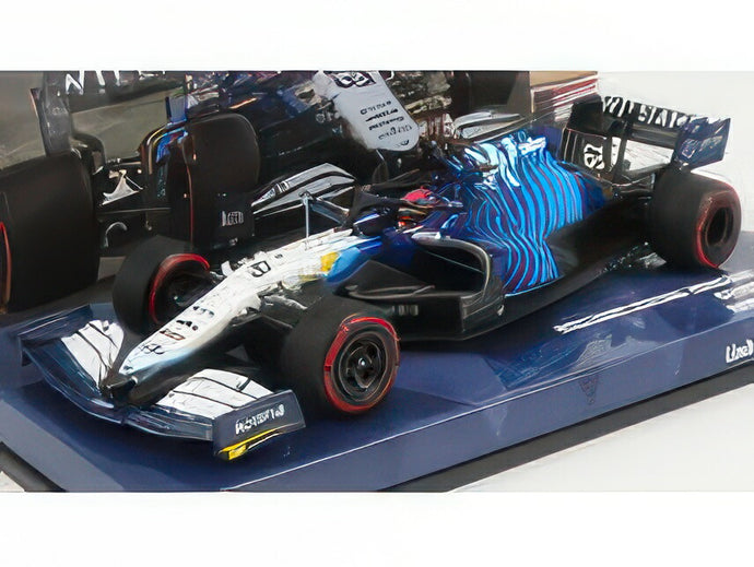 WILLIAMS F1 FW43B MERCEDES M12 EQ POWER+ TEAM WILLIAMS RACING N 63 BAHRAIN GP 2021 GEORGE RUSSEL WHITE LIGHT BLUE/MINICHAMPS 1/43ミニカー