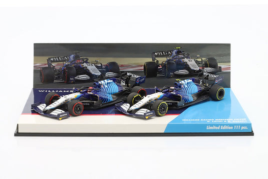 Williamsウィリアムズ FW43B 2021 ラッセル #63 & ラティフィ #6 2台セット 111台限定 / MINICHAMPS 1/43 ミニカー