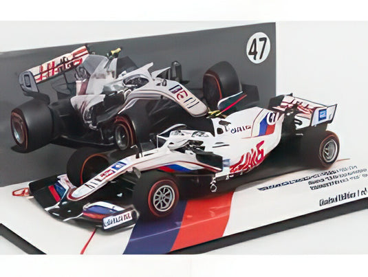 HAAS F1 VF 21 065/6 TEAM URALKALI N 47 DUTCH ZANDVOORT GP 2021 ミック・シューマッハ ホワイト ブルー レッド/ MINICHAMPS 1/43 491台限定ミニカー