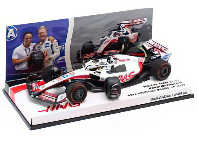 【予約】HAAS - F1  VF-22 FERRARI TEAM HAAS N 20 POLE POSITION BRAZILIAN GP 2022 KEVIN MAGNUSSEN - WHITE BLACK RED/MINICHAMPSミニチャンプス 1/43ミニカー