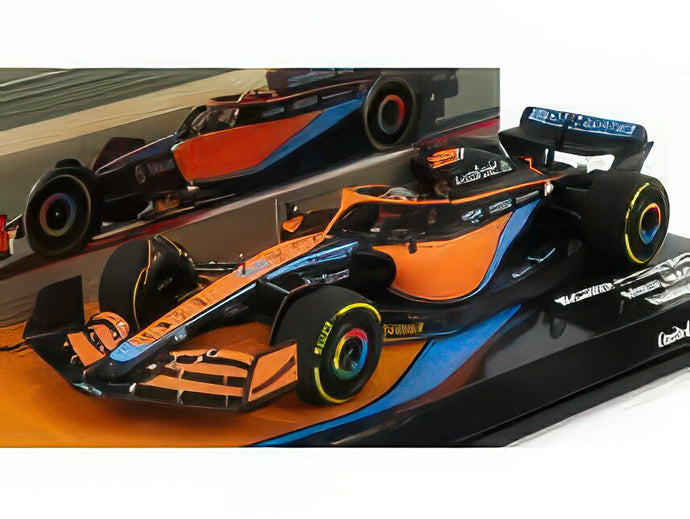 McLAREN F1 MCL36 MERCEDES TEAM MCLAREN N 3 BAHRAIN GP 2022 DANIEL RICCIARDO ORANGE LIGHT BLUE/MINICHAMPS 1/43ミニカー