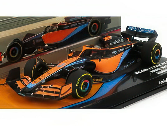 McLAREN F1 MCL36 MERCEDES TEAM MCLAREN N 3 BAHRAIN GP 2022 DANIEL RICCIARDO ORANGE LIGHT BLUE/MINICHAMPS 1/43ミニカー