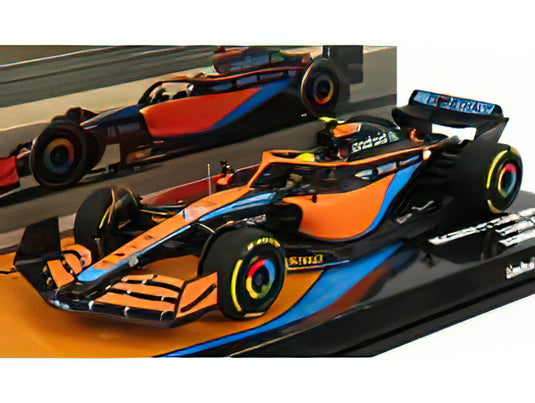 McLAREN  F1 MCL36 MERCEDES TEAM MCLAREN N 4 BAHRAIN GP 2022 LANDO NORRIS  ORANGE LIGHT BLUE/ミニチャンプス 1/43ミニカー