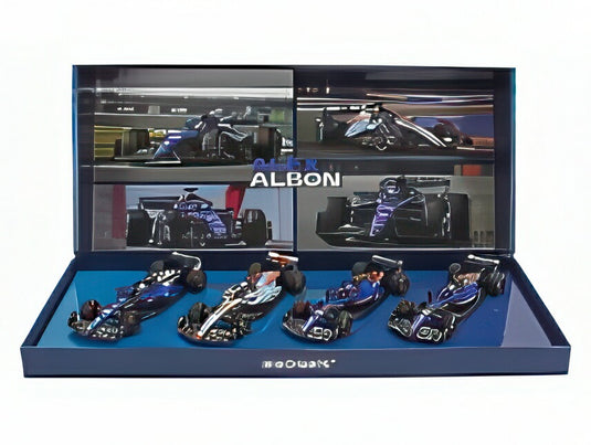 【予約】WILLIAMS F1 FW45 GULF 4台セット No.23 ALEXANDER ALBON 2023 ブルー/ブラック/ MINICHAMPS 1/43 222台限定ミニカー